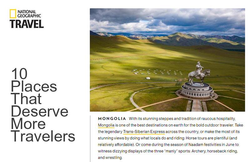 reasons to travel mongolia